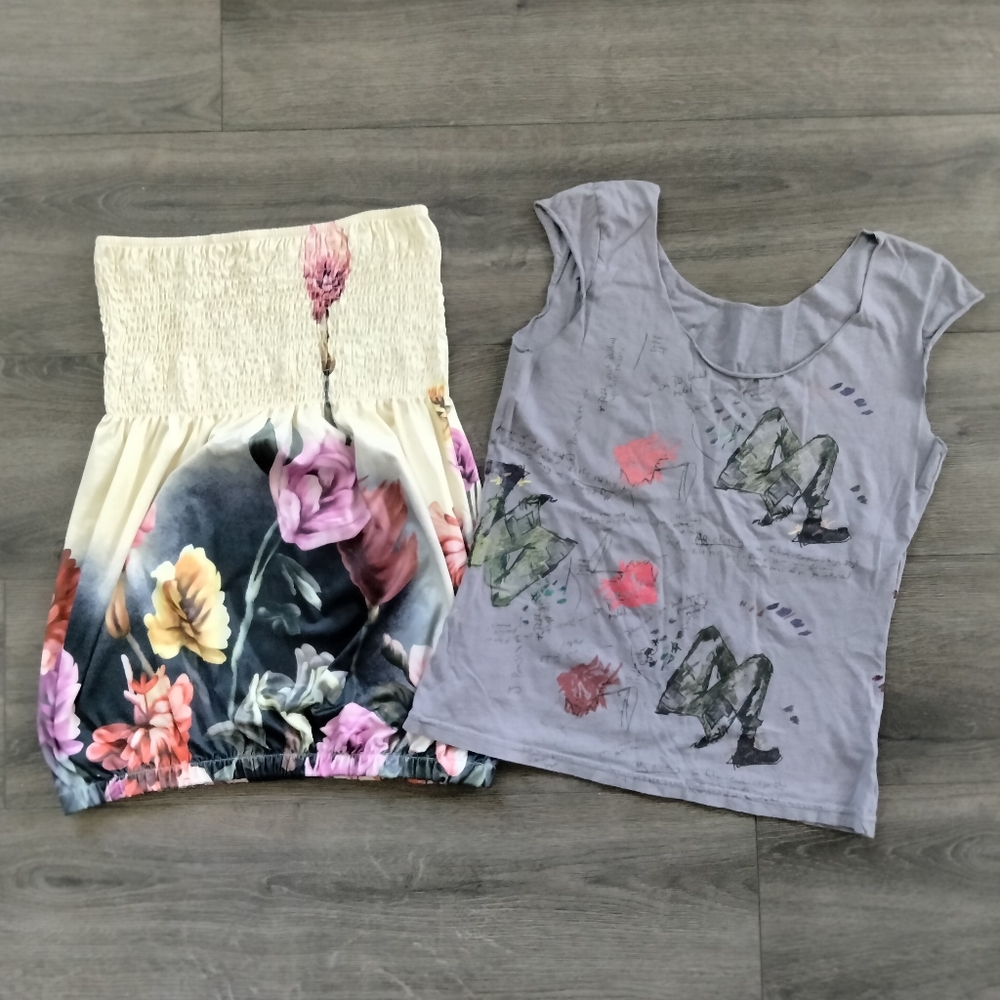 Lot of 2 Summer Tops Women's Size Medium